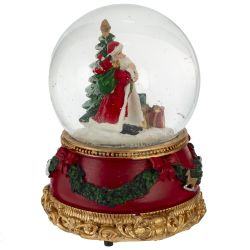 GAEM Фигурка декор в стекл шаре "Дед Мороз", D 9.5 см, L9,5 W9,5 H14 см