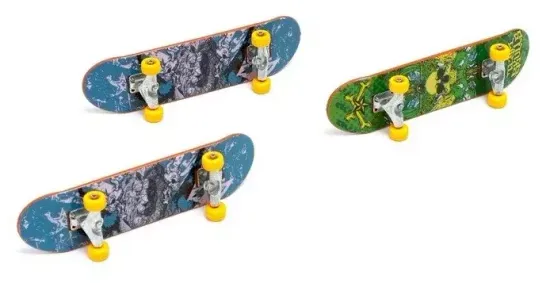 Набор пальчиковый скейт Fingerboard  " Банда " 3в1