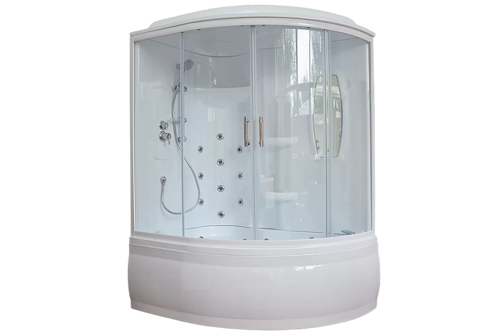 Душевая кабина Royal Bath RB150ALP-T 150x100 профиль белый/стекло прозрачное