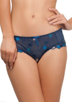 Трусы-шорты Misia с узорной вышивкой (Размер: 42) (Цвет: синий)