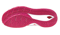 Женские Кроссовки теннисные Mizuno Wave Enforce Tour AC - white/radiant red/fuchsia purple