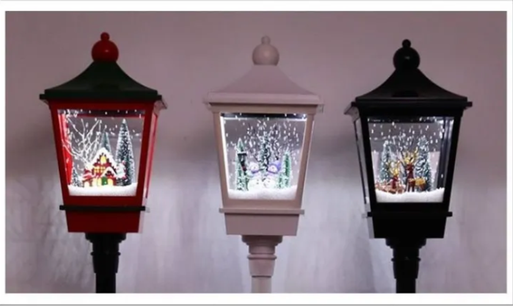 Рождественские уличные , музыкальные , снежные фонари 190 см