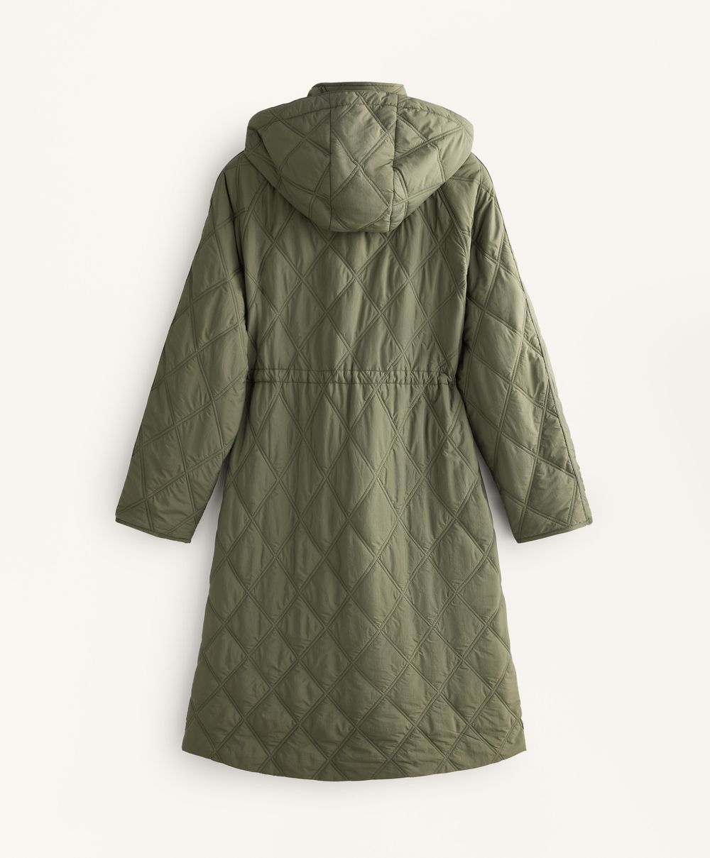 Oysho Водоотталкивающая стеганая куртка FELLEX® AEROGEL, хаки