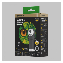 Налобный фонарь Armytek Wizard C2 Pro Max Magnet USB LR — быстрая зарядка с магнитным USB-портом.