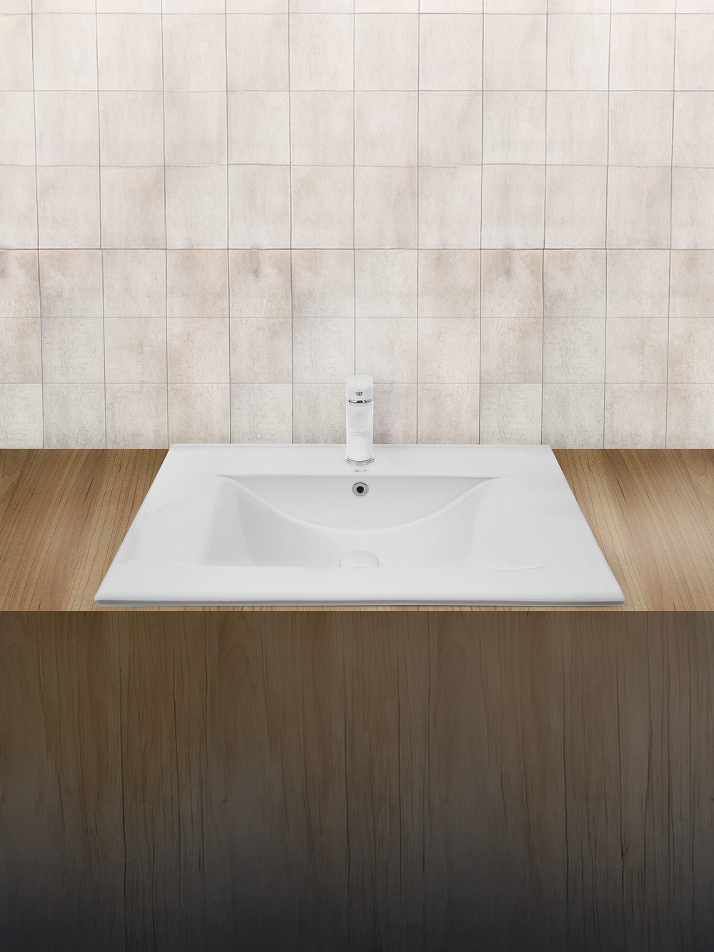 Раковина врезная WeltWasser WW  DEILBACH 7505- 75 750х470х180