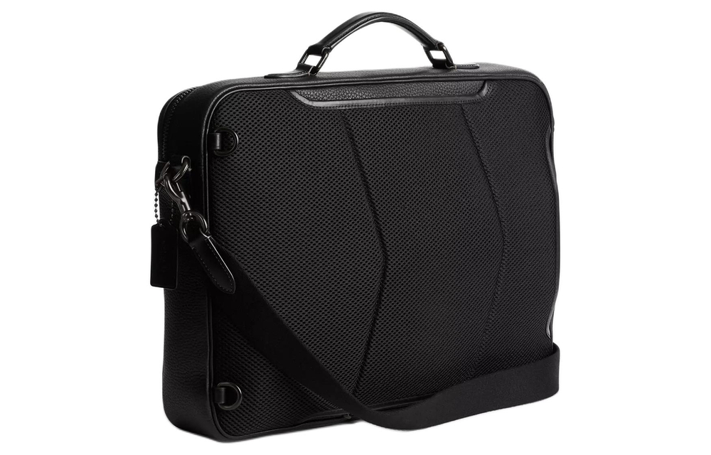 COACH Gotham Pebble Leather And Refined Calfskin Backpack, Shoulder Bag, Crossbody Bag, Handbag, Briefcase Large Men"s