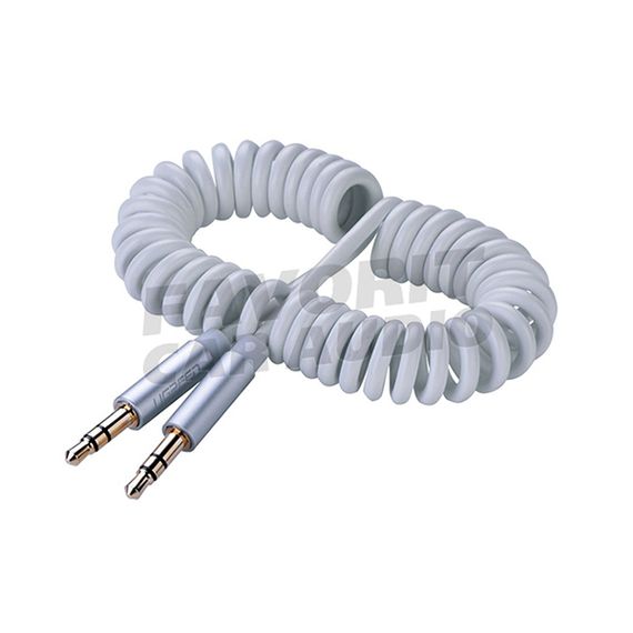 AUX Кабель Walker WCA-510 белый пруж. 1,7 м
