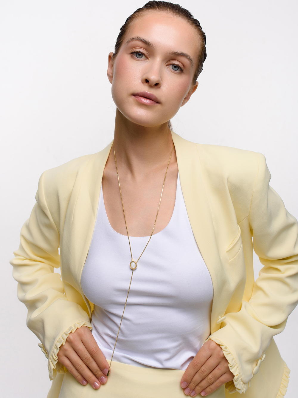 Колье "White Stone" Gold