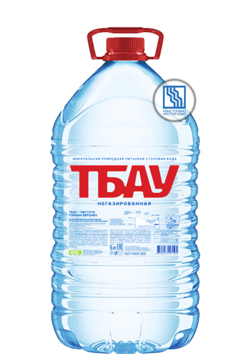 Вода питьевая ТБАУ негазированная, 5 л