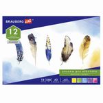 Альбом для акварели БОЛЬШОЙ, А3, ЗЕРНО, белая, 12л, 230г/м, склейка, BRAUBERG ART CLASSIC, 128962