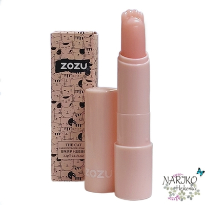 Увлажняющий бальзам для губ ZOZU The CAT Carrot со свежим ароматом моркови, 3,2 гр.