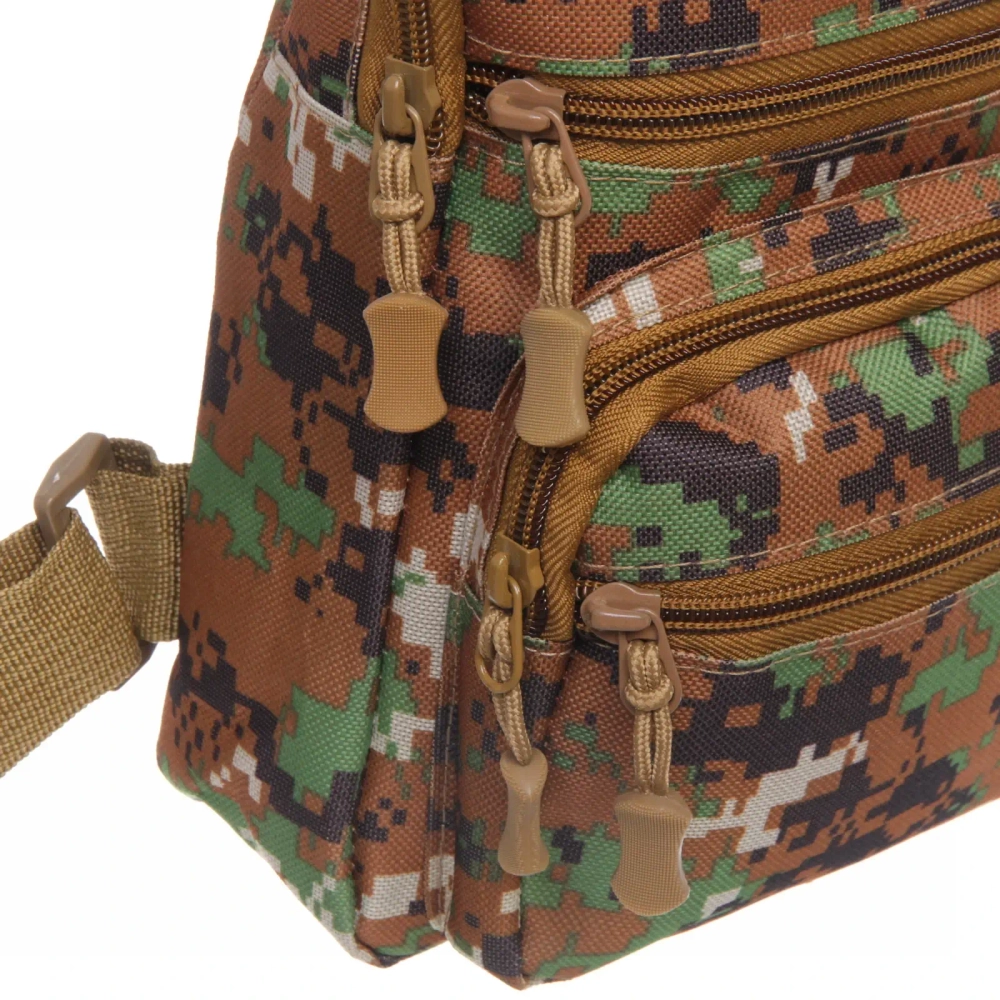 Сумка мужская «Cross Body», 4 кармана, цвет хаки, 28*17*6см