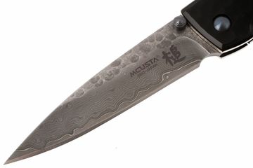 Складной нож Mcusta Damascus Blade Tsuchi Shadow MC-0114BD c клинком из стали VG-10 San Mai (Laminated Stainlesss Damascus) рукоять Stainless Steel