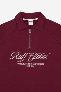 Halfzip RAFF Sport Jacket, Бургунди