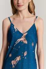 Шелковая комбинация макси - греческий завтрак