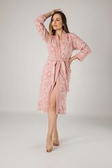 Халат женский облегченный  0429 пудра NUSA Турция