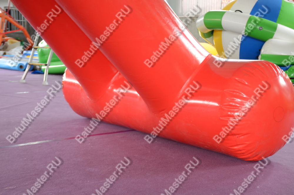 Надувной водный аттракцион «Приключения на скалах» красно-желтый, 3,5*2,5*2 м