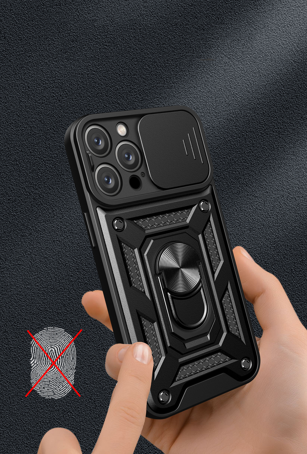 Чехол с кольцом Bumper Case для iPhone 15 Pro Max