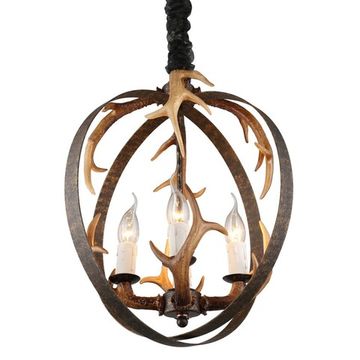 Светильник подвесной 4*E14 OML-51906-04 состаренная медь Leporano Omnilux