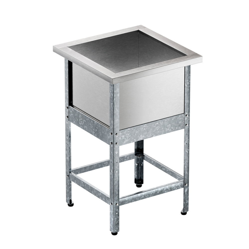 Ванна моечная односекционная "Бизнес" ВМБ 560/1, 560x560(620)x860 мм, без борта