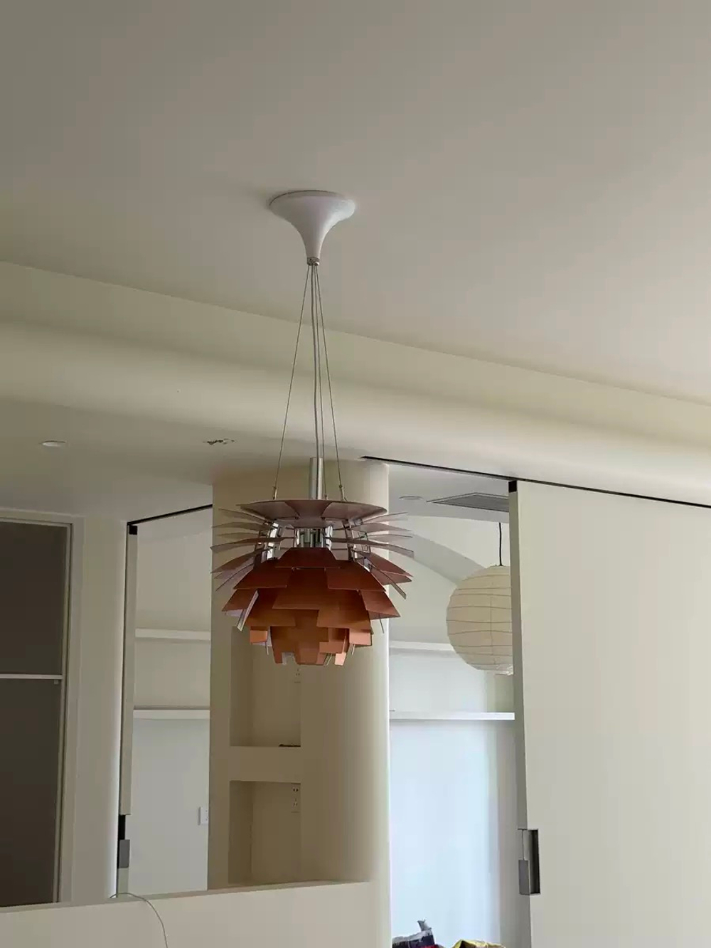 Pendant design lamp PH Artichok by Louis Poulsen (copper)