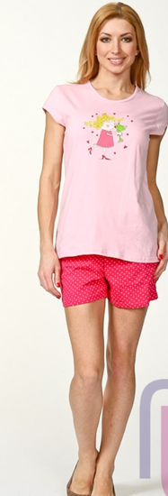 Пижама подростковая для девушек Cornette Princess & Frog 550,короткий рукав