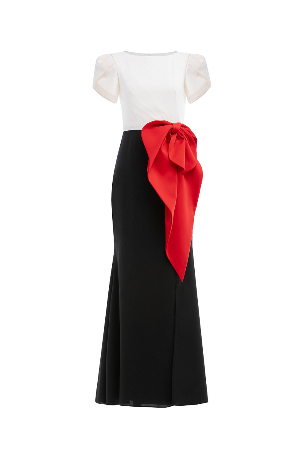 Платье в пол с отделкой в виде банта 15-05-25 SS