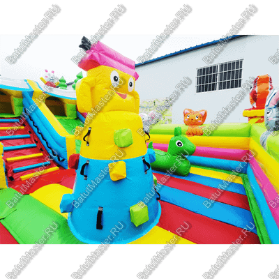 Коммерческий надувной батут "Дружная компания 2", 8*6*4 м