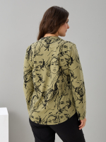 Блузка БЛк-073/хаки-лица