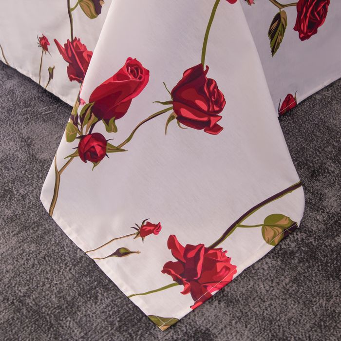 Комплект постельного белья с одеялом Сатин Велюрия Люкс «Цветочный вальс»