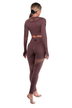 Лонгслив BODY ENGINEERS MOTUS 2.0 Crop Top Gaia Purple