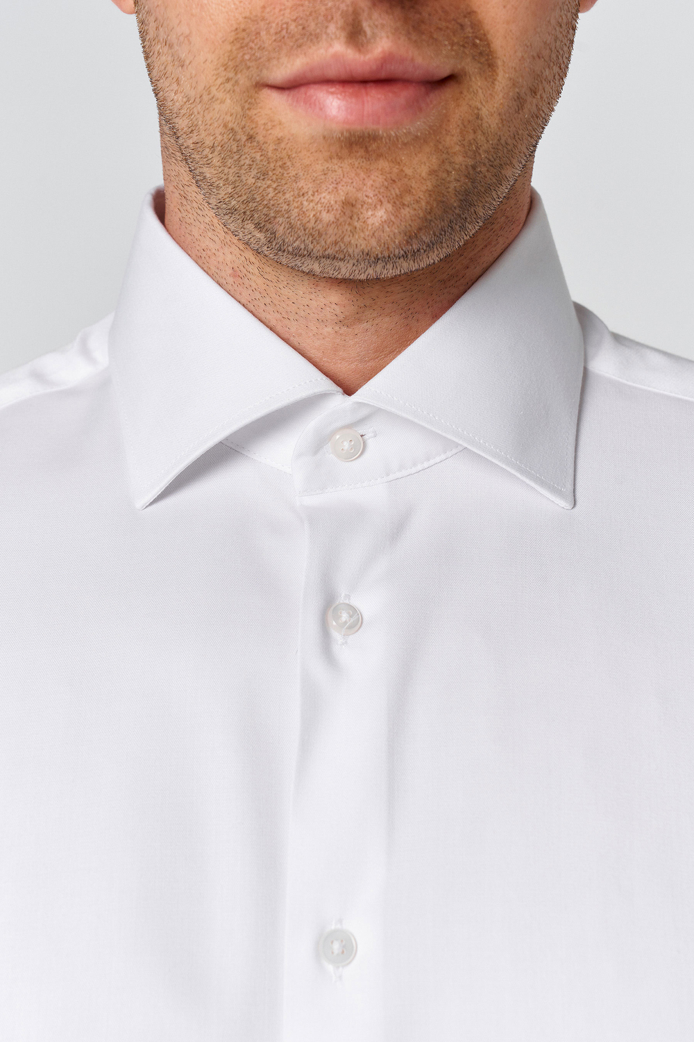 Сорочка мужская VESTER короткий рукав, бамбуковое волокно, цвет белый 72918 29