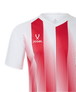Футболка игровая Jogel Camp Striped Jersey-K, красный R2/белый 00