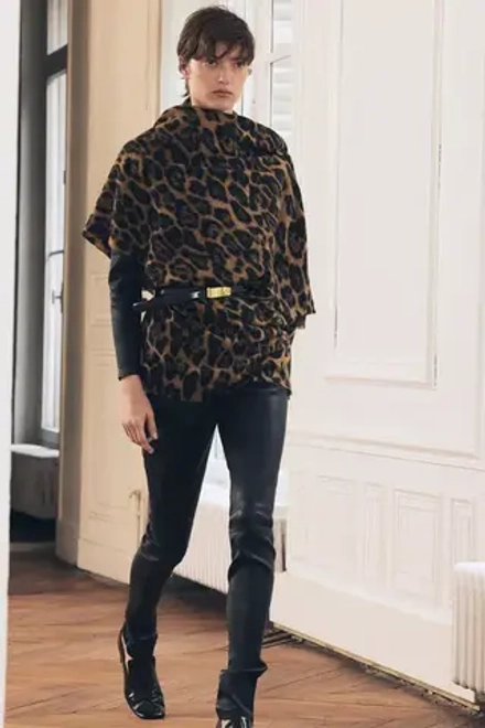 ZARA ШАРФ С ЛЕОПАРДОВЫМ ПРИНТОМ, ЛЕОПАРДОВЫЙ