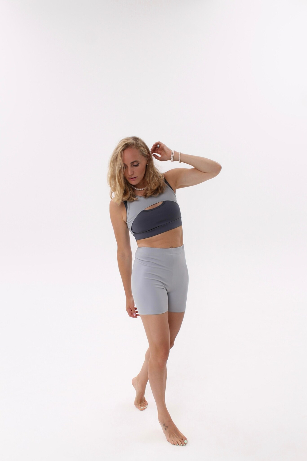 Велосипедки FITNESS светло-серый