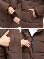 Куртка зимняя удлиненная с капюшоном