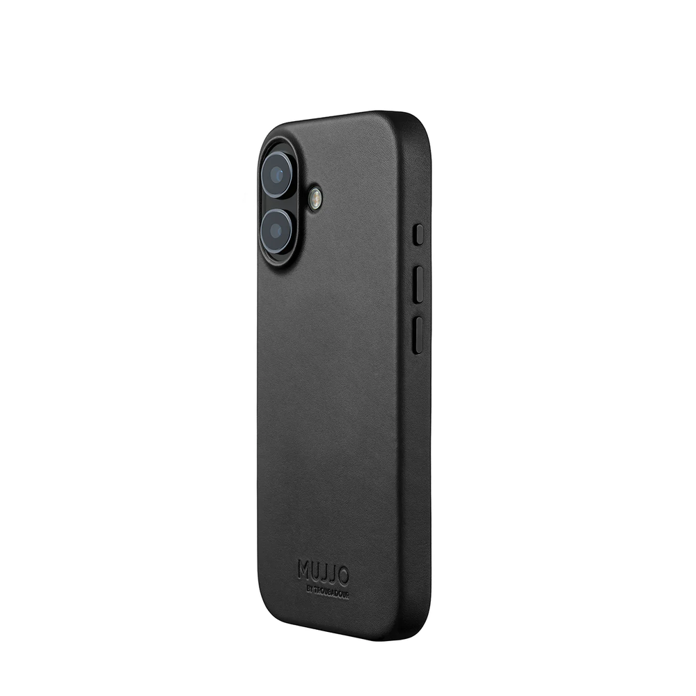 Чехол Mujjo Leather для iPhone 17 черный
