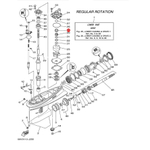 Втулка вертикального вала Kacawa для YAMAHA 100-250