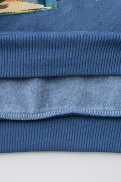 ZARA ТОЛСТОВКА С ПРИНТОМ КОРПОРАЦИЯ МОНСТРОВ © DISNEY PIXAR, СИНИЙ