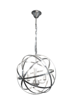 Люстра потолочная Garda Decor Castle серебряная 92EL-YG21100S-3P