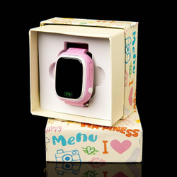 Детские умные часы Smart Baby Watch Q90 Wi-Fi, розовый