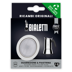 Уплотнитель + фильтр для стальной гейзерной кофеварки Bialetti на 2 порций
