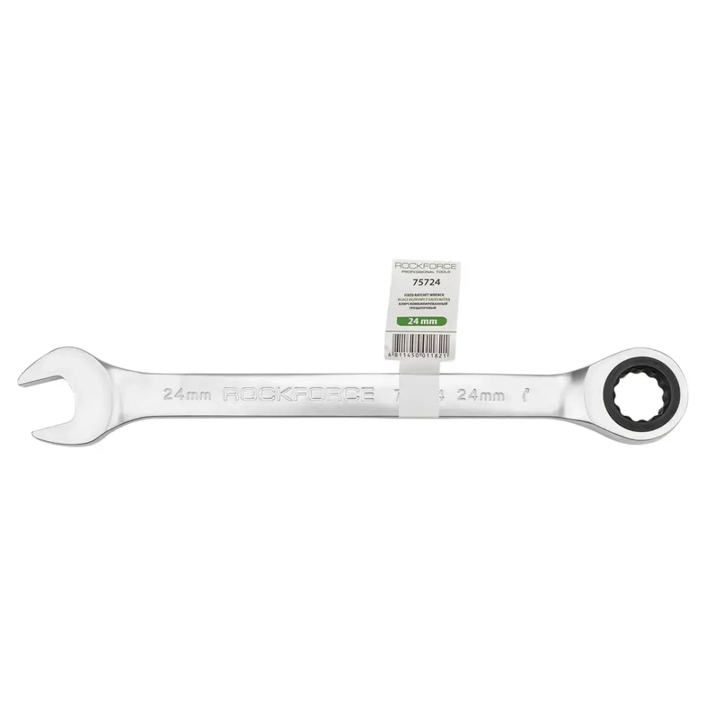 Ключ комбинированный трещоточный 24мм RockForce##Rock FORCE RF-75724