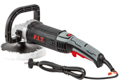 Полировочная шлифмашина P.I.T. 1.4 кВт, 600-3500 об/мин,180 мм, подош. унив., шерст. колпак., круг наждач. PPO180-C1