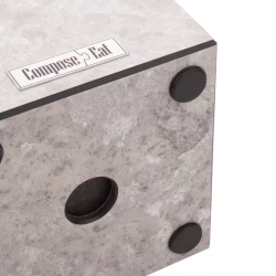 Подставка для кухонных ножей 11х11х24см ComposeEat Elegance белый мрамор