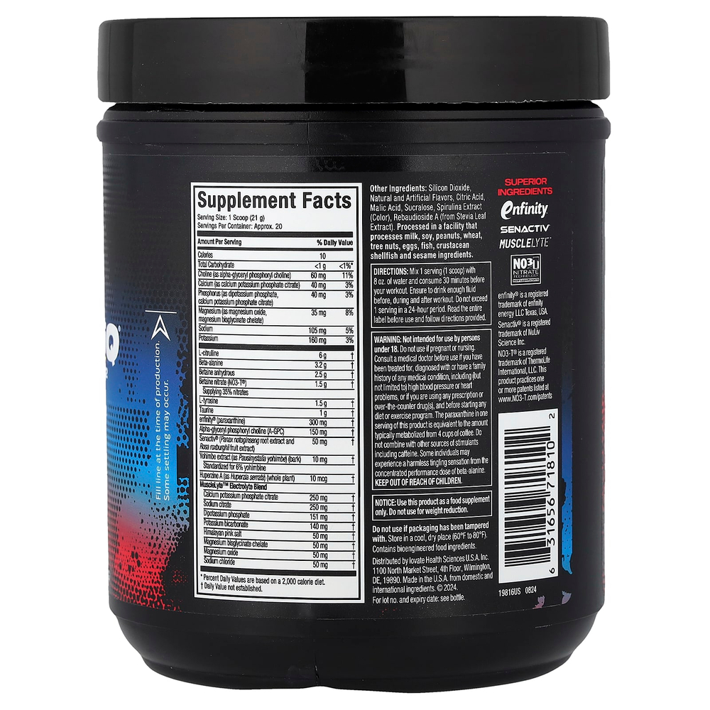 MuscleTech, EuphoriQ® Pre-Workout V2, Rocket Pop, 414 г (14,62 унции)