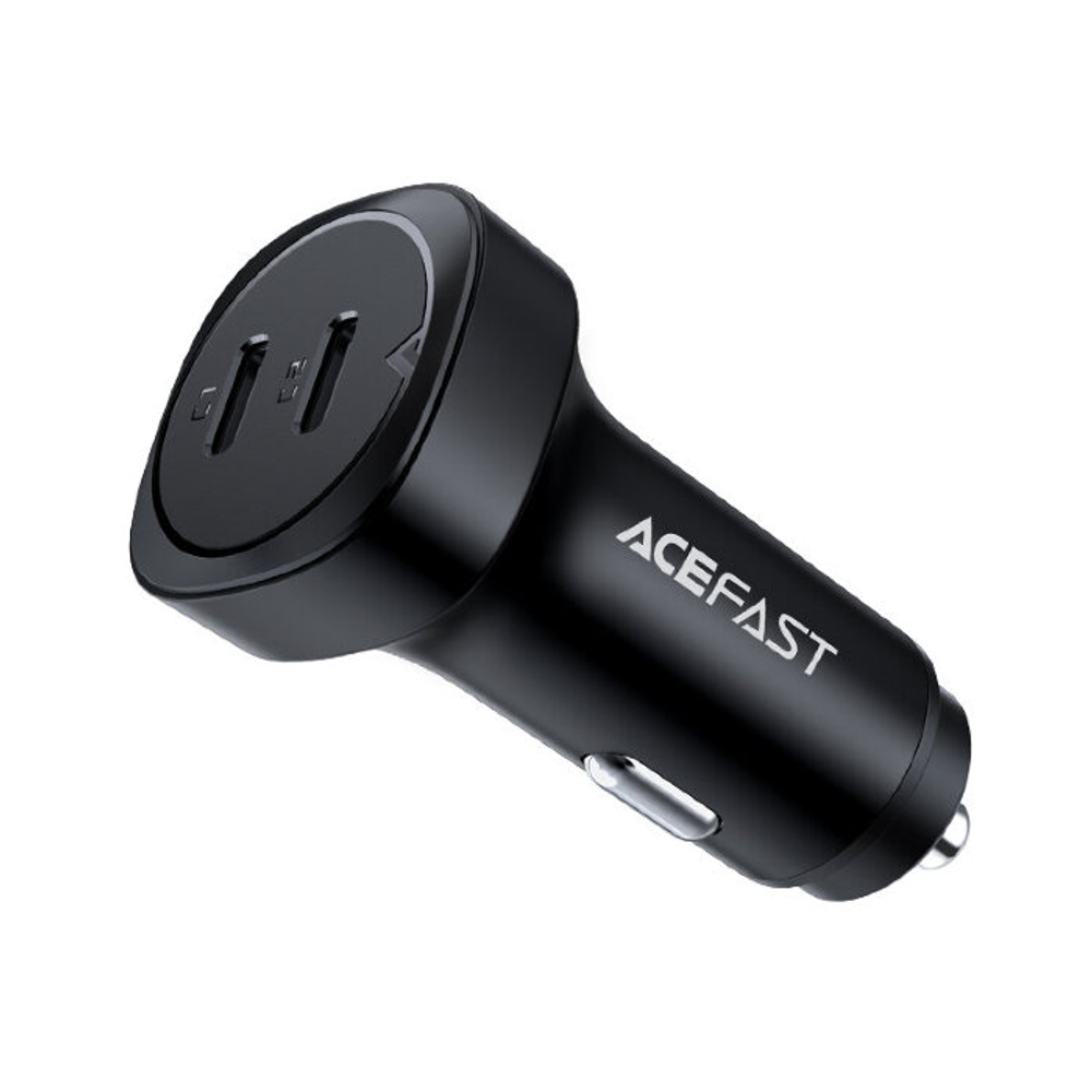 B2 72W dual USB-C metal car charger