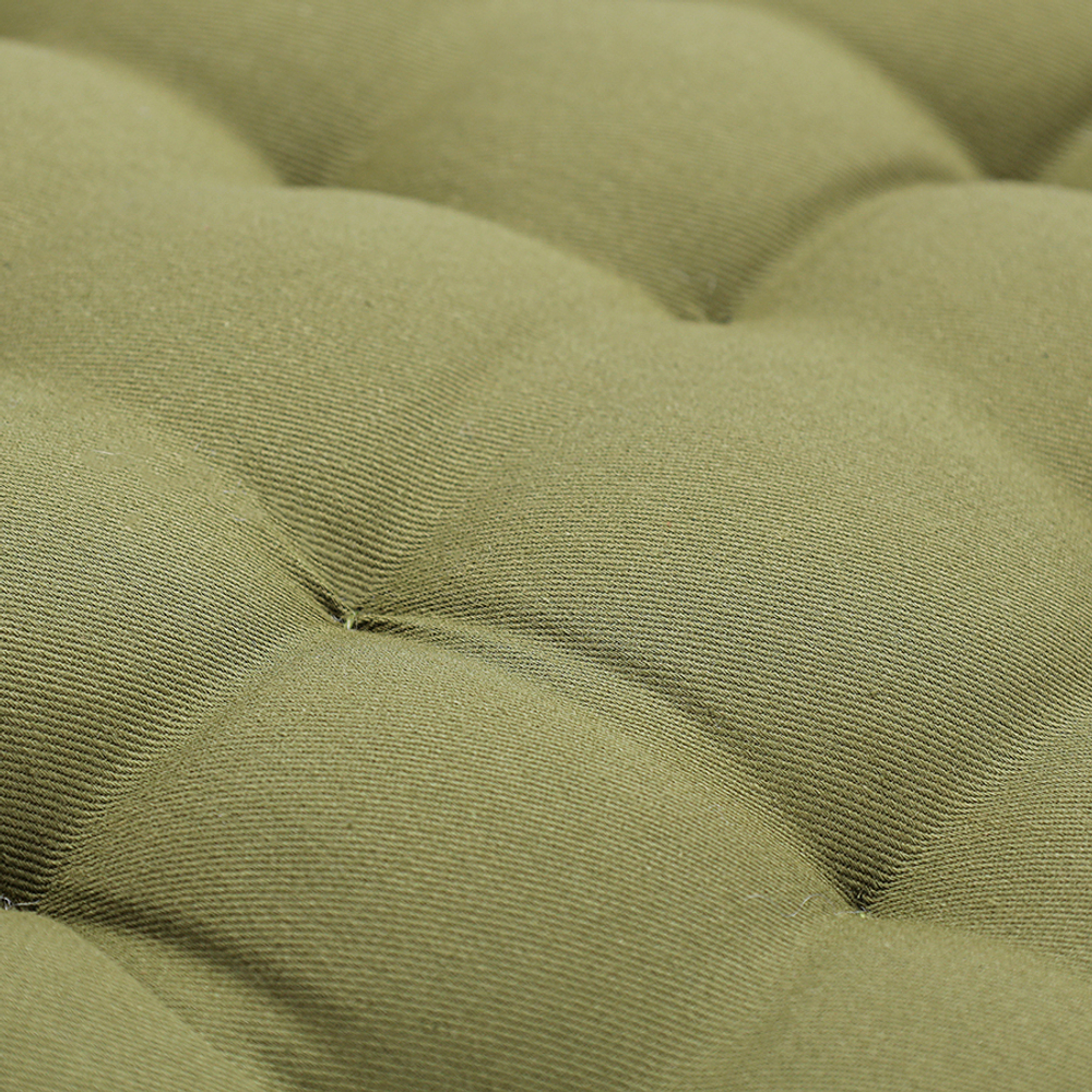 Подушка на стул из хлопка оливкового цвета из коллекции essential, 35х35 см