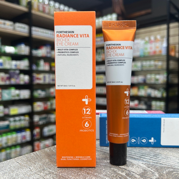 Крем для области вокруг глаз Fortheskin Radiance Vita Bio-Ex Eye Cream осветляющий с витаминами 30 мл