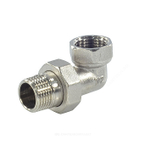 Соединитель латунь никель американка Ду 15 (1/2") угловой ВР/НР SantechSystems